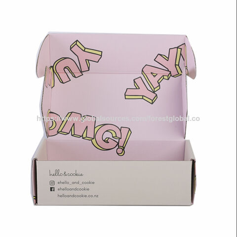 Wholesale Gift Paper Box Custom Logo Printed White Corrugated Paper ...