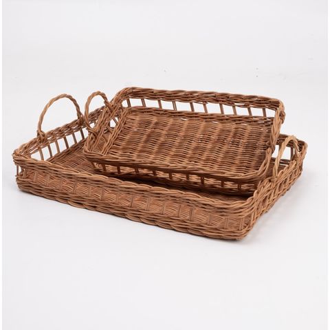 Buy Wholesale Vietnam Eco-friendly Rattan Storage Tray/rattan Woven ...