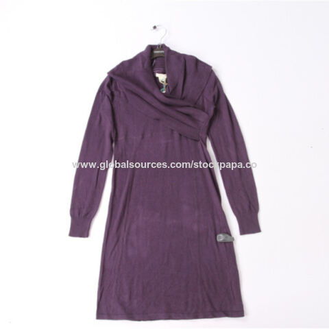 Apparel Stock Lot Ladies Long Sleeve Sweater Dresses Women Clothing - Buy  China Wholesale Dresses $2.39