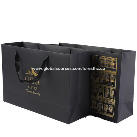 Buy Wholesale China Printed Custom Small Logo Paper Packaging Gift Bags  Luxury Shopping Paper Bags & Luxury Shopping Paper Bags at USD 0.65