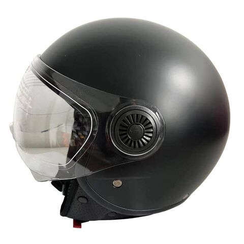 Mulcort Motorcycle Helmet, Lightweight Cycling Driving Helmet For Men And Women, Full Face Helmet Head Circumference 54-61cm With Removable Heat, Cotton Layer (Red