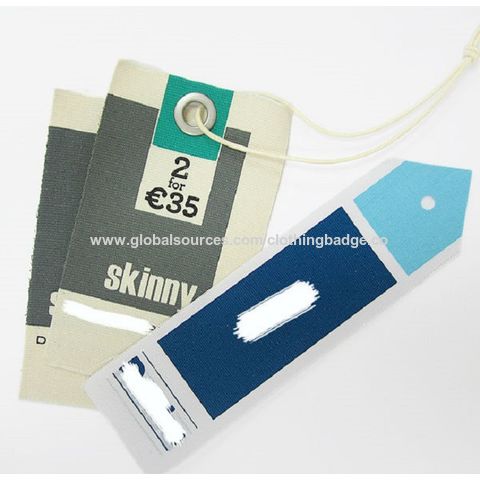 Luxury Custom Embossed Hang Tags 800GSM White Cardboard Garment