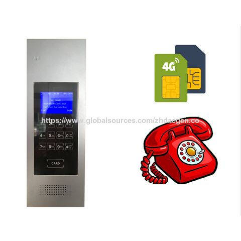 Sim Card Intercom Buy Wholesale China 4g/3g/gsm Door Intercom (512 Residents) For ...