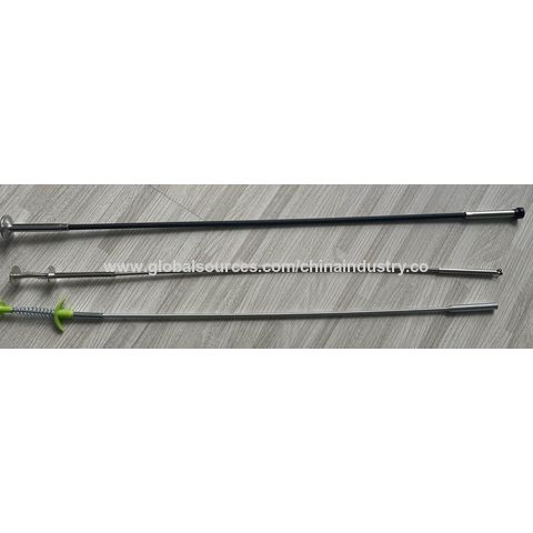 Greifwerkzeug, Müllgreifer, Abfallsammler, Einfaches Greifen, Magnetisch, Müll sammeln, Abfallaufnahme, Feder, Werkzeug, Edelstahl, 4 Krallen, LED