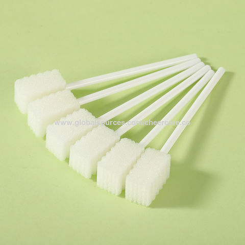 Esponja de sucção de espuma médica descartável de boa qualidade, esponja de limpeza para cuidados orais for sale at factory direct price