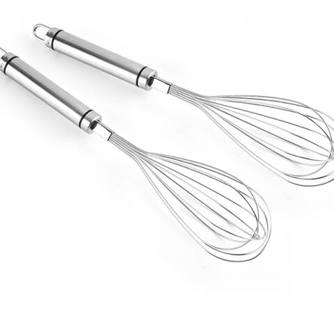 1pcs Stainless Steel Eggbeater, Anti Rust Durable Rotatable Manual
