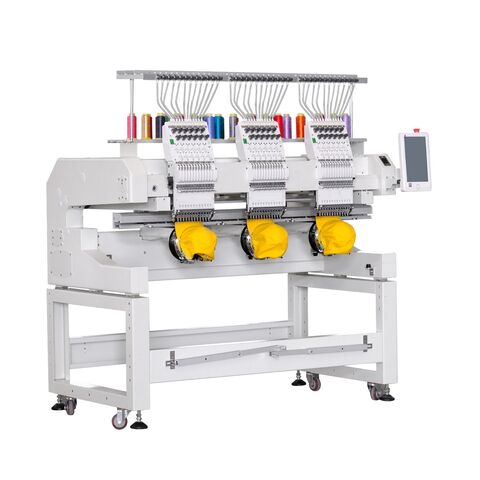 12 Needle Compact Commercial Embroidery Machine Up To 1200 Rpm Speed ...