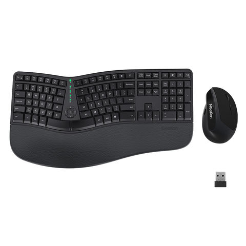 TECLADO INALAMBRICO ERGONOMICO MEETION /MT -DIRECTOR W/ BLACK