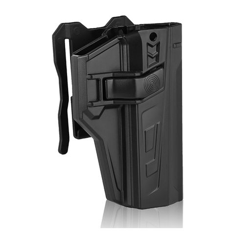 Holster De Pistolet Tactique En Tissu Noir Monté - Front Line Holster De Pistolet Tactique En Tissu Noir Monté - Front Line