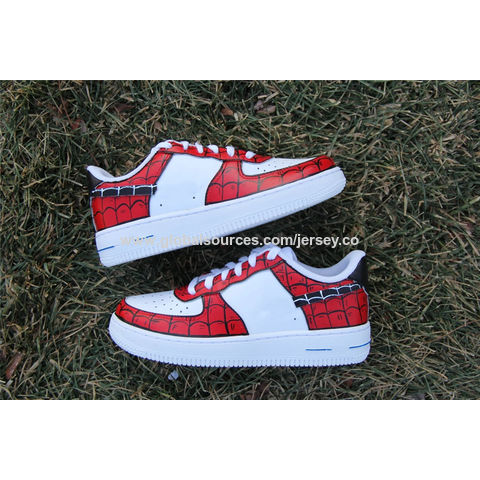 Buy Wholesale China Women's Air Force 1 Spider-man Spider Print Custom Shoes  & Sneakers For Women at USD 25 | Global Sources
