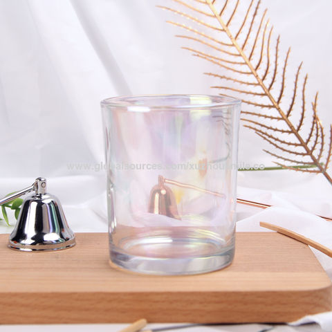 Wholesale Custom Unique Iridescent Glass Candle Vessels Empty Candle Jars  Transparent Container - Buy China Wholesale Glass Candle Jar $0.25