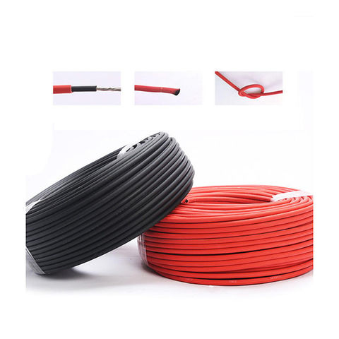 Achetez en gros Câbles De Cuivre Pv Solaires Noirs Et Rouges Avec Connecteur  Câble D'extension De Panneau Solaire Chine et Câble Solaire à 0.315 USD