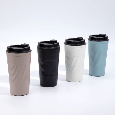 30oz Double-Wall Stainless-Steel Thermos Reusable Vacuum Insulated Large  Travel Coffee Mug Tumbler with Clear Slide Lid and Handle - China China  Wholesale and Water Bottle price