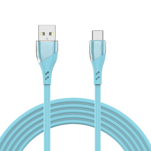 Transparent visual connector USBC to C braided cables for iphone