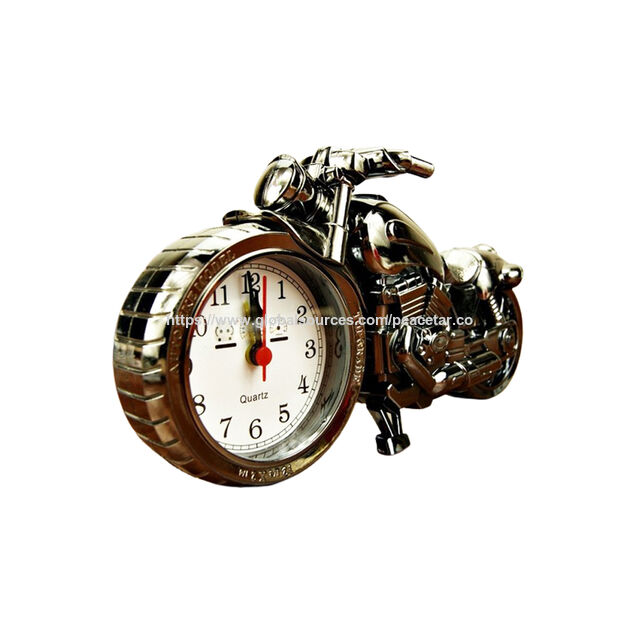 Motorrad-Wecker mit Quarzwerk. Betrieb mit 1 x AA Batterie. Perfekt als Werbegeschenk.