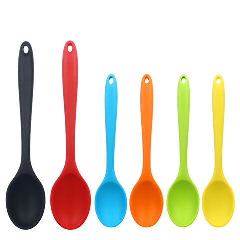 Ensemble de 6 ustensiles de cuisine en silicone pour mélanger, écologiques et sans BPA pour la maison