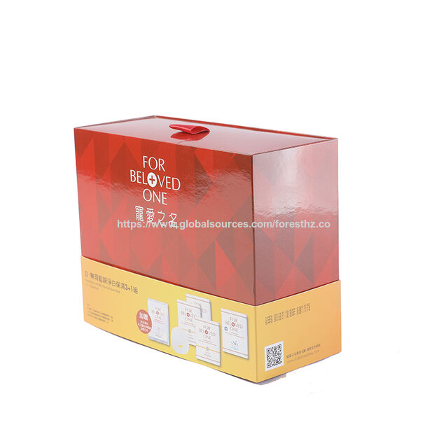Wholesale Good Price Folding Cardboard Paper Face Sheet Mask Beauty Box for sale at factory direct price