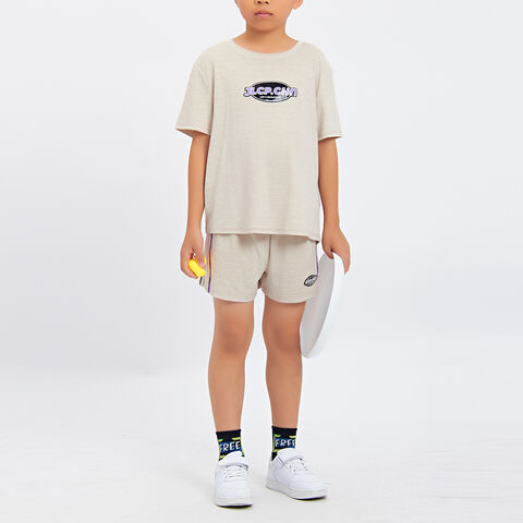Costume de sport pour gros garçon, tenue de basket-ball, grande taille, à  manches courtes, vêtements d'été amples pour enfants - AliExpress