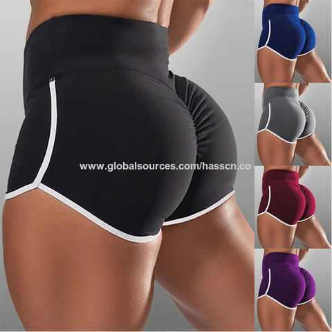 Buy Wholesale China Women Yoga Shorts Tight-fitting Hip Gym Workout Casual  Sports Hot Short Pants Fitness Running Sexy High Waist Sports Shorts &  Sports Shorts at USD 1.07