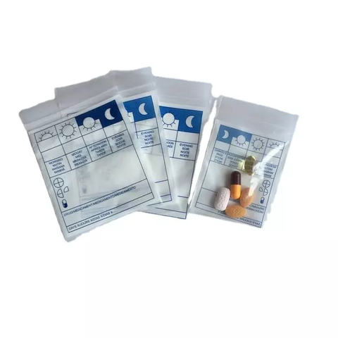 Custom Printed Water Proof LDPE Clear Plastic Bag Small Medicine Envelope Ziplock  Bags for Pill Dispensing - China Medicine Ziplock Bag, Pill Dispensing Bag