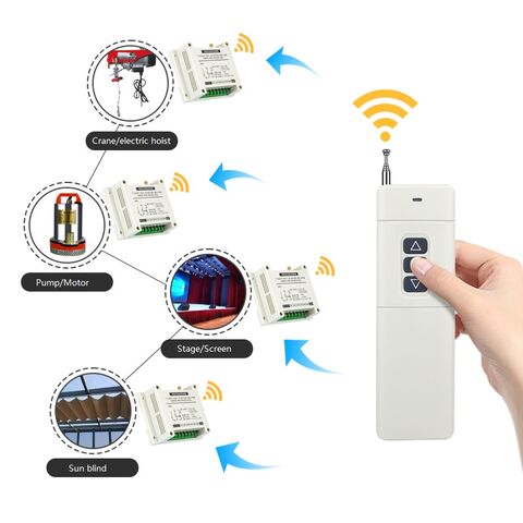 220V 380V Water Pump Wireless Industrial Remote Control Switch Intelligent  High power household Wireless Electrical Switches