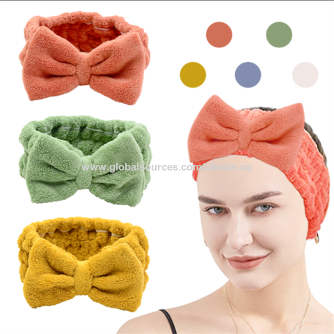 China Embroidery logo custom color silk headband factory and