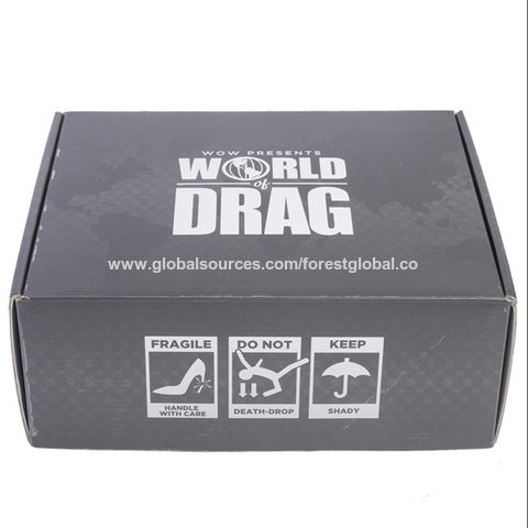 Buy Wholesale China Eco Friendly Custom Logo Printed Black Mailer Box ...