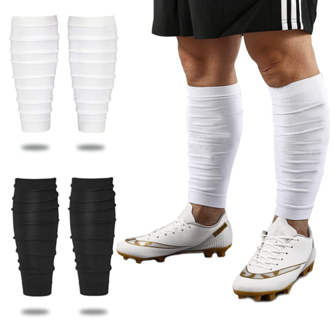 Football Leg Sleeves for Men & Youth - Calf Sleeve & Football Compression  Sleeve - Athletic Leg Sleeve & Football Shin Sleeves (Black) : :  Health & Personal Care