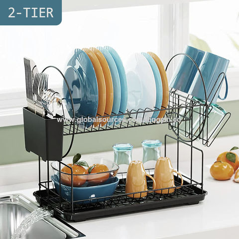 Compre ¡el Plato De Secado De Platos De Alambre De Cromo Más