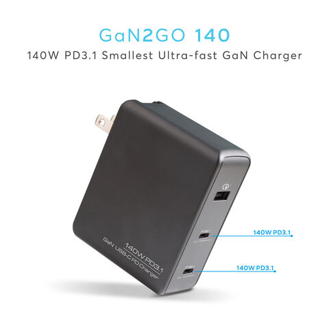 Buy Wholesale China World's Smallest 140w Pd3.1 Multi-ports Gan Charger ...