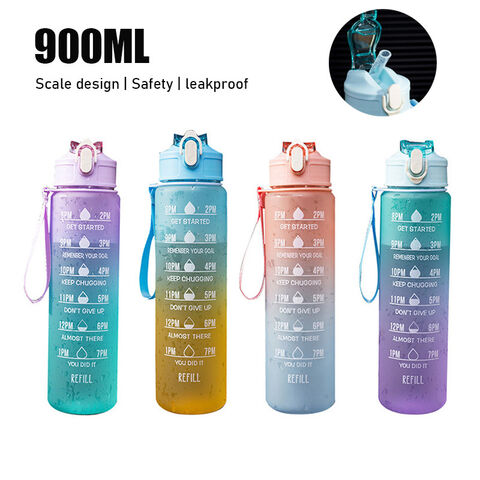 Buy Wholesale China 900ml Water Bottle With Time Scale Fitness Outdoor ...