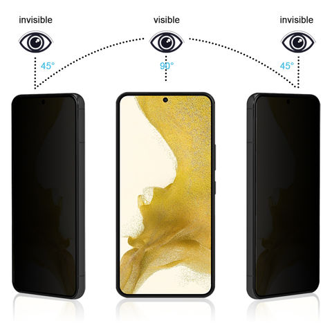 2x Protector de pantalla de privacidad de vidrio para Samsung Galaxy S23  Ultra
