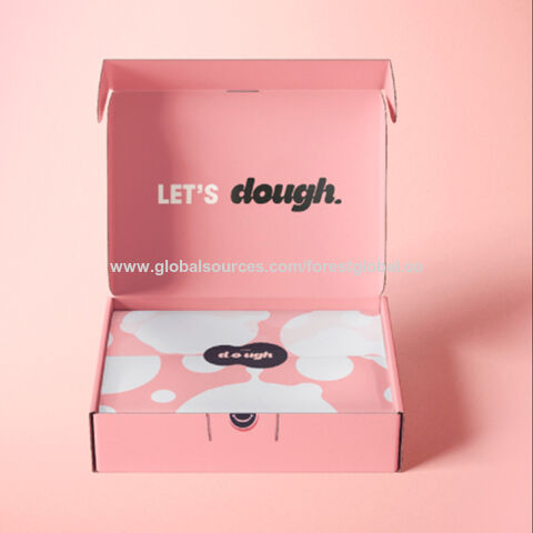 Kotak Kertas Makanan Warna Pink dengan Logo Cetak Kustom untuk Kemasan for sale at factory direct price
