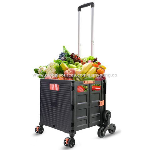 Buy Wholesale China Foldable Hand Truck Heavy Duty Luggage Cart Stair ...