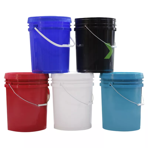 20 Liter Clear Plastic Bucket with Lid and Handle - China 20L Printed  Plastic Pail, Plastic Bucket with Lid