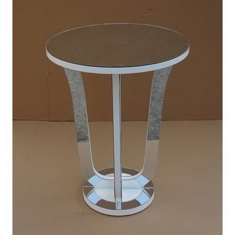 Table de salle à manger moderne de style vénitien, grande et longue, en verre et miroir, pour salle à manger d'hôtel for sale at factory direct price