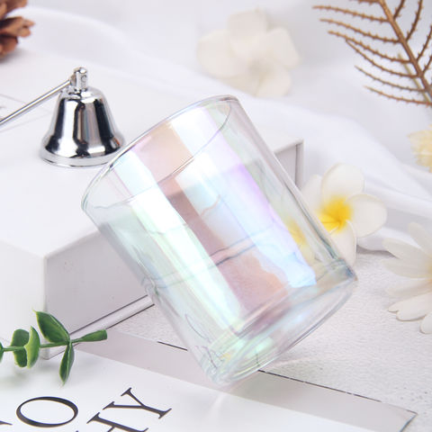 Bulk Buy China Wholesale Luxury Glass Empty Jars Iridescent Candle Jar  Colorful Glass Candle Jars With Lid $0.25 from JiangSu SmileTools Co. Ltd
