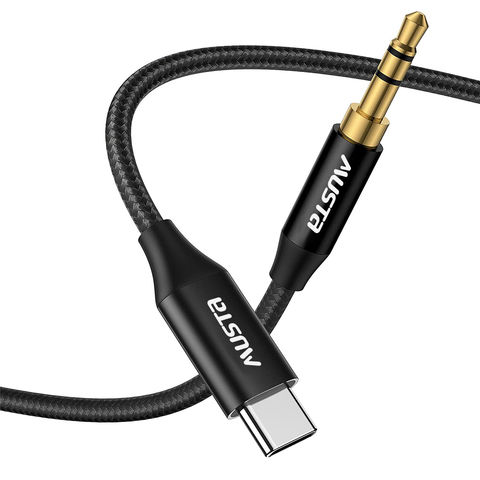 USB C to 3.5mm Aux Cord 3ft Type C Male to 3.5 Audio Jack Adapter