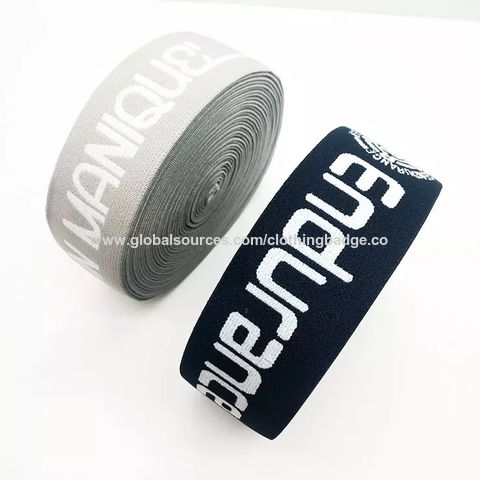 Marca personalizada impresa banda elástica para ropa interior