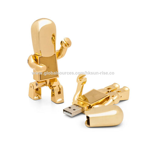 Buy Wholesale China Gold Metal 3-in-1 Pen Drive 8/16/32/64gb/usb