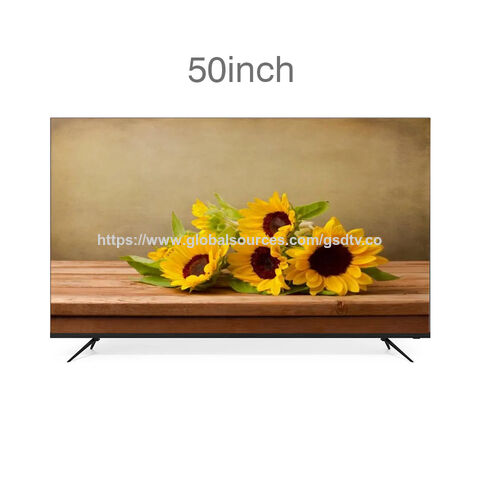 50-Zoll LED-Fernseher OEM Smart Android Google Roku ATSC 120V FHD UHD Schwarz Digital Hotel Großhandel Großer Fernseher Bluetooth for sale at factory direct price