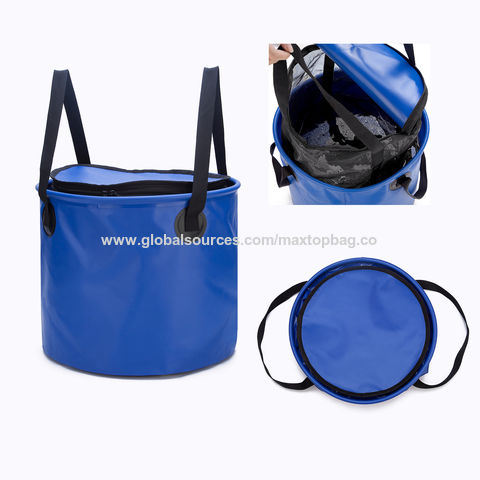 Buy Wholesale China Foldable Floating Fishing Basket, Portable Collapsible  Mesh Fishing Bait Storage Cage, Rubber Coated Nylon Net Fishing Bucket Bag  & Fishing Bucket Bag at USD 8
