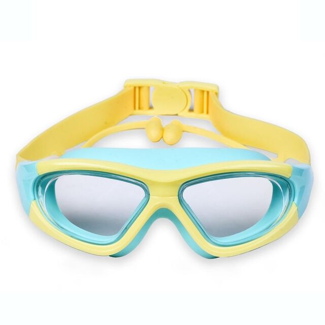 Gafas De Natación Para Niños - Antivaho Y Resistentes Al Agua, Para Edades De 4 A 12 Años, Con Doble Correa Y Lentes Grandes