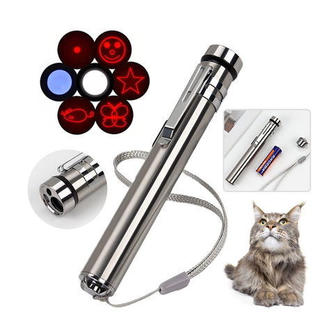 Jouet laser pour chat, pointeur laser rouge jouet pour chat, jouets  interactifs pour chat pour chats d'intérieur, chiens, pointeur laser  rechargeable