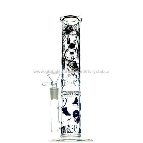 1pc Fancy Glass Water Pipe With Honeycomb Percolator