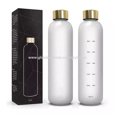 Buy Wholesale China Bpa Free Water Bottle With Time Marker 32oz 1 Liter ...