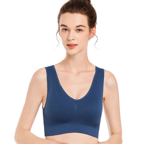 Buy Wholesale China Women's Seamless Bra No Pad Brassiere Underwear Chest  Sleep Yoga Sports Bra Vest Big Size Top & Crop Top Sports Bra at USD 0.9
