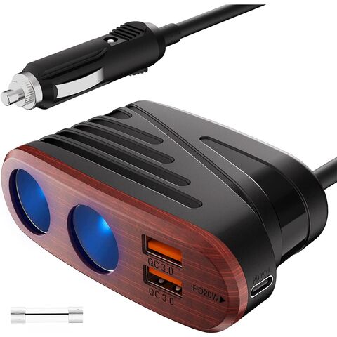 Buy Wholesale China Quick Charge 3.0 Automobile Chargers, 120w 2-way Cigarette  Lighter Splitter Dc 12v Power Socket Extension With Dual Usb Qc Charger & Cigarette  Lighter Splitter at USD 4.78