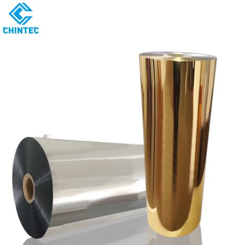 Customized Metalized BOPP Film Glitter Gold Aluminum Foil