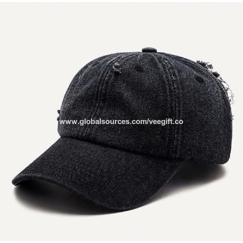 Buy Wholesale China 6-panels Distressed Denim Baseball Cap For Women Men  Summer Washed Cotton Worn Out Sport Hat & Baseball Cap at USD 1.5